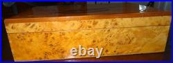 Rare Diamond Crown Cedar Wood Lined Humidor Box With Beautiful Cigar Inlay