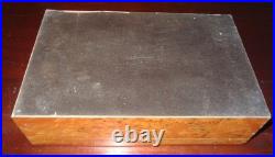 Rare Diamond Crown Cedar Wood Lined Humidor Box With Beautiful Cigar Inlay