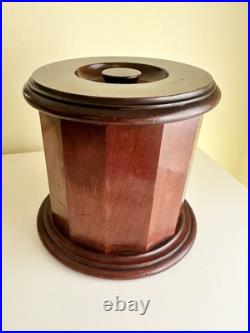 Rare Dunhill of London Mahogany Tabacco Jar Humidor The White Spot Rare Dunhill of London Mahogany Tabacco Jar Humidor The White Spot