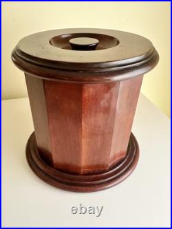 Rare Dunhill of London Mahogany Tabacco Jar Humidor The White Spot Rare Dunhill of London Mahogany Tabacco Jar Humidor The White Spot