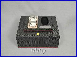 Rare Ferrari 812 Gts Carbon Fiber Key Box / Humidor With Mini Chrome Replica