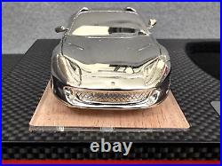 Rare Ferrari 812 Gts Carbon Fiber Key Box / Humidor With Mini Chrome Replica