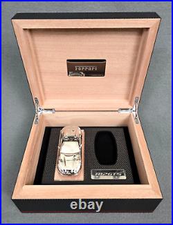 Rare Ferrari 812 Gts Carbon Fiber Key Box / Humidor With Mini Chrome Replica