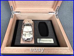 Rare Ferrari 812 Gts Carbon Fiber Key Box / Humidor With Mini Chrome Replica