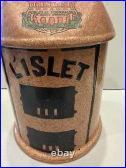 Rare L'Islet Foundry Cast Iron Salesman Sample Furnace Cigar Humidor Quebec