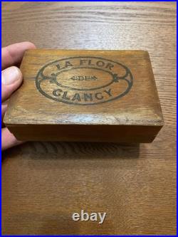 Rare La Flor de Clancy Vintage Wooden Cigar Box tax stamp tobacianna