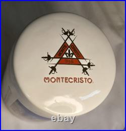 Rare Montecristo Ceramic Tobacco Cigar Humidor Michel Delacroix Detail Graphics Rare Montecristo Ceramic Tobacco Cigar Humidor Michel Delacroix Detail Graphics