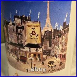 Rare Montecristo Ceramic Tobacco Cigar Humidor Michel Delacroix Detail Graphics