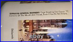 Rare Montecristo Ceramic Tobacco Cigar Humidor Michel Delacroix Detail Graphics