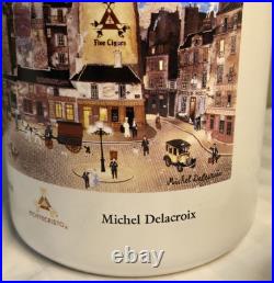 Rare Montecristo Ceramic Tobacco Cigar Humidor Michel Delacroix Detail Graphics