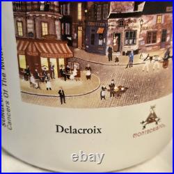 Rare Montecristo Ceramic Tobacco Cigar Humidor Michel Delacroix Detail Graphics