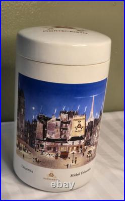 Rare Montecristo Ceramic Tobacco Cigar Humidor Michel Delacroix Detail Graphics