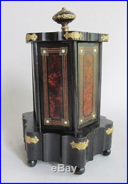 Rare NAPOLEON III FRENCH EMPIRE Gilt Metal & Burlwood Musical Humidor c. 1870