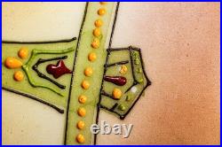 Rare Nippon Antique Painted Native American Indian Chief Tobacco Humidor Jar