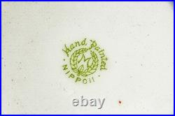 Rare Nippon Antique Painted Native American Indian Chief Tobacco Humidor Jar