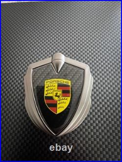 Rare Porsche Logo Humidor Carbon Fiber Rare Porsche Logo Humidor Carbon Fiber