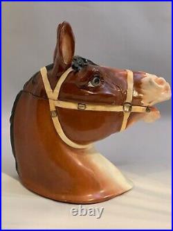 Rare Snd, Rudolstadt Tobacco Jar Of Horse