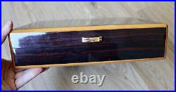 Rare St. Dupont Cigar Humidor Lacquered Wood Box 12x8.5x3