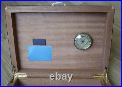 Rare St. Dupont Cigar Humidor Lacquered Wood Box 12x8.5x3