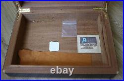 Rare St. Dupont Cigar Humidor Lacquered Wood Box 12x8.5x3