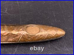 Rare Vintage Cigar shaped humidifier metal cigar patent applied for