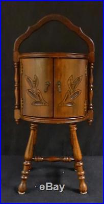 Rare Vintage Copper Lined Humidor / Smoking Stand
