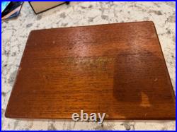 Rare Vintage GARCIA Y VEGA CIGARS STORE Advertising WOOD DOVETAILED HUMIDOR BOX