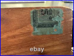 Rare Vintage GARCIA Y VEGA CIGARS STORE Advertising WOOD DOVETAILED HUMIDOR BOX
