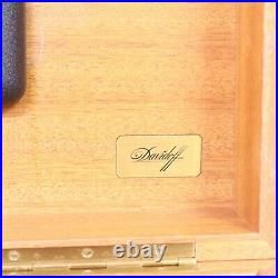 Rare Vintage Handmade in Switzerland Davidoff Wooden Cigar Humidor Handled Box