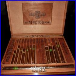 Rare Vintage Puros Indios Cigar Store Display Rolando Reyes