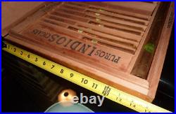 Rare Vintage Puros Indios Cigar Store Display Rolando Reyes