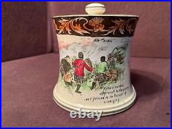 Rare Vintage Shelley Tobacco Humidor with Hunt Scene #7667