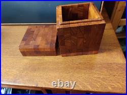 Rare Vintage Teak Alfred Dunhill Humidor