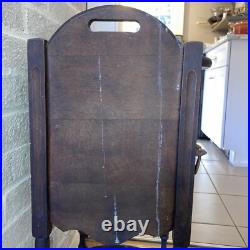 Rare Vintage Wooden Humidor Smoking/ Table Stand/Metal Lined /Classic Tobacciana