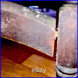 Rare Vintage Wooden Humidor Smoking/ Table Stand/Metal Lined /Classic Tobacciana