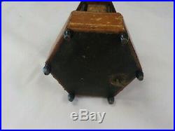 Rare and unique musical cigar caddy carousel leather wrapped working hold 6 cigs