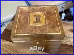 Rare unique david linley for alfred dunhill cigar humidor and jewellery box +KEY