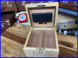 Rare unique david linley for alfred dunhill cigar humidor unused with key
