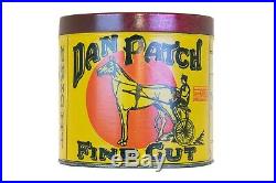 Rare1910s Dan Patch litho 50 cigar humidor tin in excellent condition