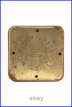 Rare1922 litho Steber rectangular humidor 25 cigar tin good condition