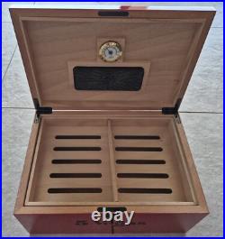 Red 5 Vegas Tradicion Cigar Humidor With Lock & Key, Hygrometer & Humidification