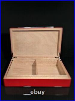 Red Lacquer Finish Wood Humidor
