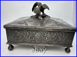 Reed And Barton Silver Played Humidor. In Amazing Condition! RARE Reed And Barton Silver Played Humidor. In Amazing Condition! RARE