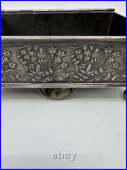 Reed And Barton Silver Played Humidor. In Amazing Condition! RARE Reed And Barton Silver Played Humidor. In Amazing Condition! RARE
