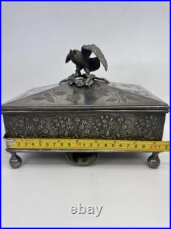Reed And Barton Silver Played Humidor. In Amazing Condition! RARE Reed And Barton Silver Played Humidor. In Amazing Condition! RARE