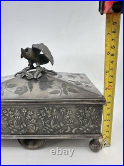 Reed And Barton Silver Played Humidor. In Amazing Condition! RARE Reed And Barton Silver Played Humidor. In Amazing Condition! RARE