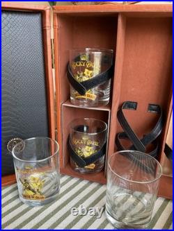 Rocky Patel Humidor And Whiskey Cigar Party Case + Bullish On Cigars Glasses