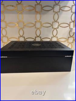 Rocky Patel Wood Cigar Humidor 100 Cigars Storage with matching ashtray