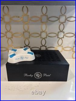 Rocky Patel Wood Cigar Humidor 100 Cigars Storage with matching ashtray