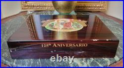 Romeo Y Julieta 125th Anniversary Brown Laquer Cigar Box Humidor 12x9.5